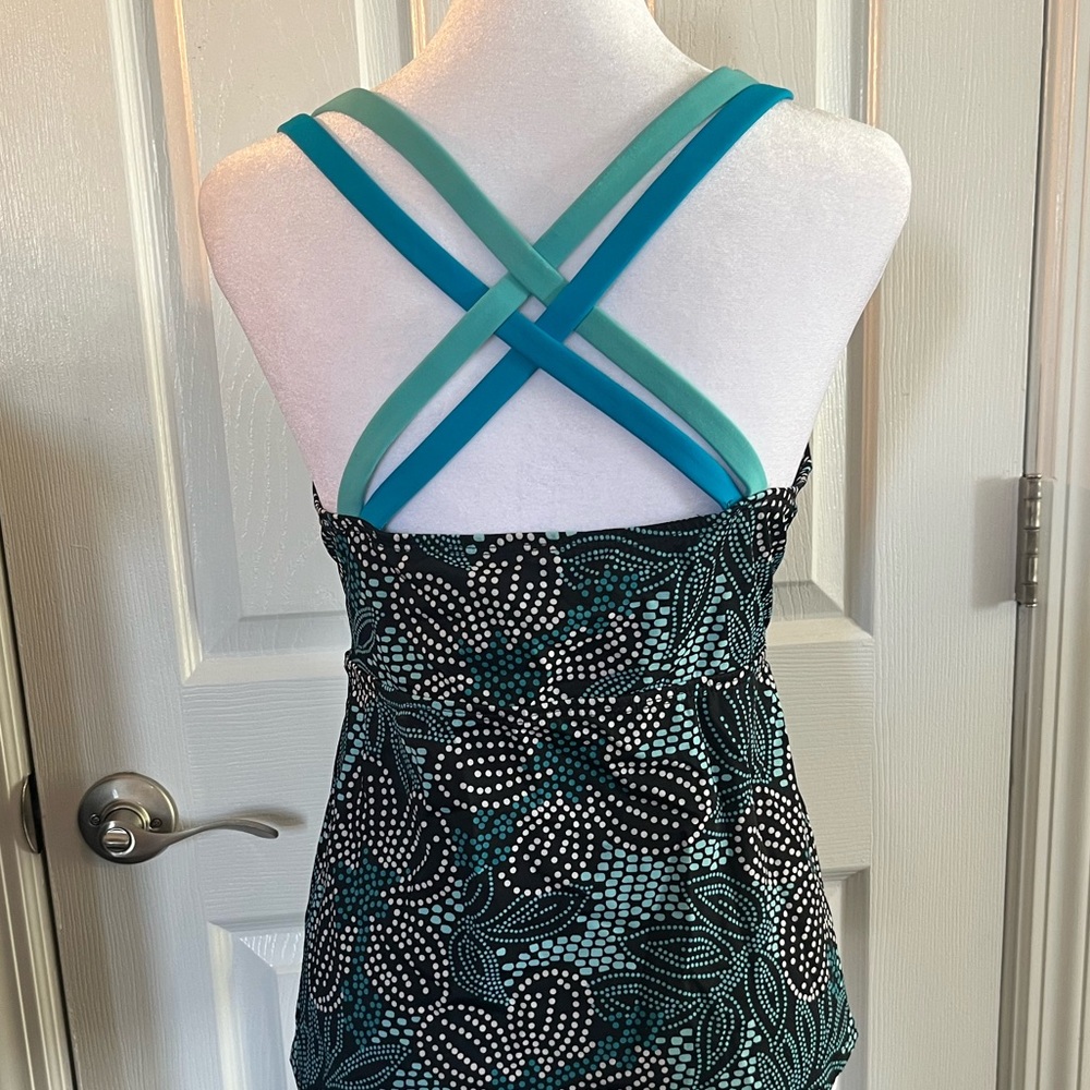 Tankini Swim Top - Full Support 18 W by Inches Off Womens Plus Size